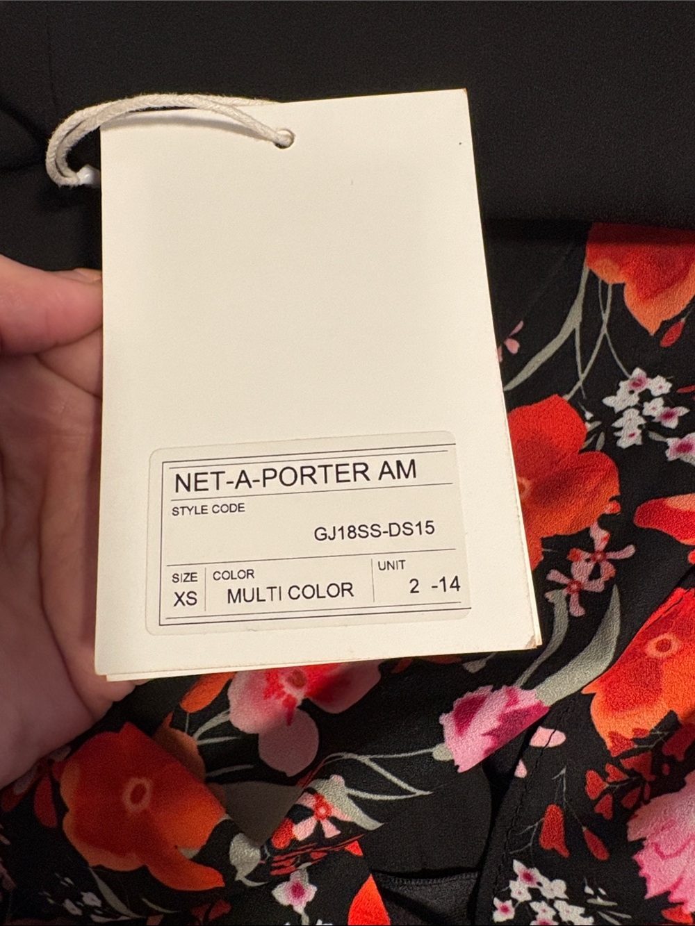 NWT Stunning summer Net-A-Porter GOEN.J Black Floral Short Dress - Picture 5 of 6